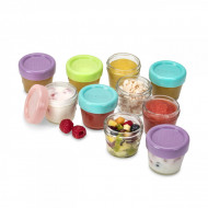 SET 12 RECIPIENT STICLA PENTRU HRANA BEBE, MELII, 118 ML