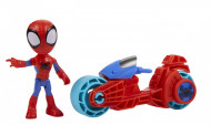 SPIDEY PRIETENII EXTRAORDINARI SET MOTOCICLETA SI FIGURINA SPIDEY 10CM