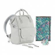GEANTA MULTIFUNCTIONALA MAMICI KINDERKRAFT TREASUREPACK, GREY
