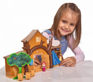 MASHA CASUTA URSULUI CU 2 ETAJE, FIGURINE SI FUNCTIUNI