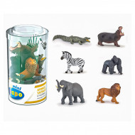 PAPO FIGURINA SET 6 MINI ANIMALE SALBATICE
