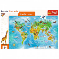 PUZZLE EDUCATIONAL HARTA LUMII 104 PIESE