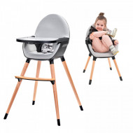SCAUN DE MASA KINDERKRAFT FINI, 2 IN 1, BLACK
