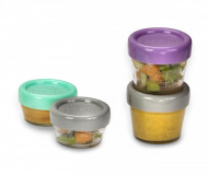 SET 12 RECIPIENT STICLA PENTRU HRANA BEBE, MELII, 6*59 ML + 6*118 ML