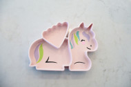 FARFURIE COMPARTIMENTATA DIN SILICON CU VENTUZA, MELII, UNICORN