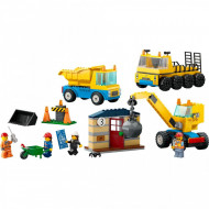 LEGO CITY CAMIOANE DE CONSTRUCTIE SI MACARA CU BILA PENTRU DEMOLARI 60391