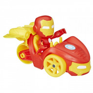 SPIDEY PRIETENII EXTRAORDINARI SET MASINUTA SI FIGURINA SI ACCESORIU IRON MAN