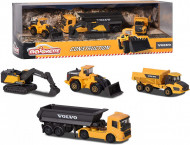 MAJORETTE SET 4 MASINUTE METALICE VOLVO 7.5CM