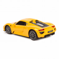 MASINA CU TELECOMANDA PORSCHE 918 SPYDER GALBEN CU SCARA 1 LA 24