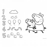 PUZZLE TREFL PRIMO SUPER GIANT 15 PEPPA PIG
