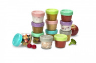 SET 12 RECIPIENT STICLA PENTRU HRANA BEBE, MELII, 118 ML