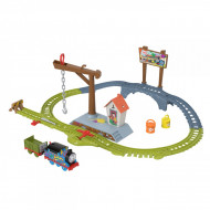 THOMAS SET DE JOACA CU LOCOMOTIVA MOTORIZATA THOMAS LIVREAZA VOPSEAUA