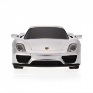 MASINA CU TELECOMANDA PORSCHE 918 SPYDER ARGINTIU CU SCARA 1 LA 24