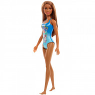 PAPUSA BARBIE SATENA CU COSTUM DE BAIE ALBASTRU