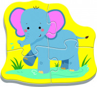 PUZZLE TREFL BABY CLASIC ANIMALE SAFARI 8 PIESE