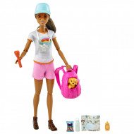 BARBIE SET DE JOACA CU ACCESORII PAPUSA BARBIE IN DRUMETIE