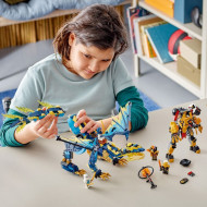 LEGO NINJAGO DRAGONUL STIHIE VS ROBOTUL IMPARATESEI 71796