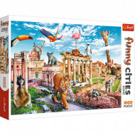 PUZZLE 1000 ORASE AMUZANTE ROMA SALBATICA