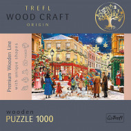 PUZZLE TREFL DIN LEMN 1000 PIESE STRADA PREGATITA DE CRACIUN