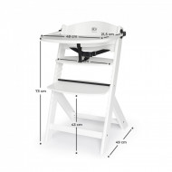 SCAUN DE MASA KINDERKRAFT ENOCK, 3 IN 1, FULL WHITE