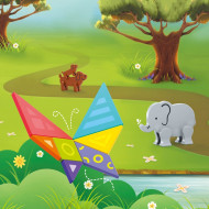 JOC EDUCATIONAL TANGRAM MAGNETIC