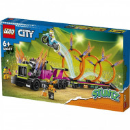 LEGO CITY CAMION DE CASCADORIE SI PROVOCAREA CERCURILOR DE FOC 60357