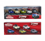 MAJORETTE SET 5 MASINI DIN METAL SUZUKI JIMNY 7.5CM