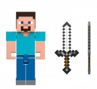 MINECRAFT CRAFT A BLOCK FIGURINA STEVE 8CM