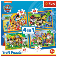 PUZZLE TREFL 4IN1 PATRULA CATELUSILOR - SARBATORILE