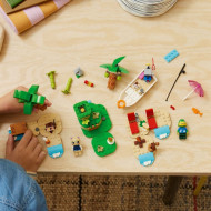 LEGO ANIMAL CROSSING TURUL INSULEI IN BARCA AL LUI KAPP N 77048