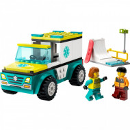 LEGO CITY AMBULANTA DE URGENTA SI PRACTICANT DE SNOW BOARDING 60403