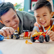 LEGO NINJAGO INFRUNTAREA DINTRE KAI A N MASINA SI RAS PE MOTOCICLETA 71789