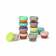 SET 12 RECIPIENT STICLA PENTRU HRANA BEBE, MELII, 59 ML