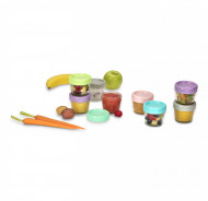 SET 6 RECIPIENTE STICLA PENTRU HRANA BEBE, MELII, 118 ML