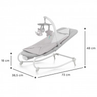 SEZLONG 3 IN 1, KINDERKRAFT FELIO 2, STONE GREY
