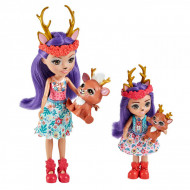ENCHANTIMALS SET PAPUSI SURORI SI ANIMALUTELE LOR DANESSA DEER SI SPRINT SI DANETTA DEER SI FLEET
