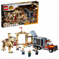 LEGO JURASSIC WORLD EVADAREA DINOZAURILOR T REX SI ATROCIRAPTOR 76948