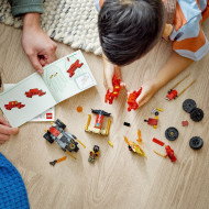 LEGO NINJAGO INFRUNTAREA DINTRE KAI A N MASINA SI RAS PE MOTOCICLETA 71789