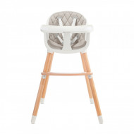 SCAUN DE MASA KINDERKRAFT SIENNA, 2 IN 1, GREY
