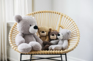 URSULET DE PLUS FUZZY GRI 61CM