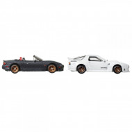 HOT WHEELS PREMIUM SET 2 MASINUTE METALICE MAZDASPEED MIATA SI MAZDA RX7 FC PANDEM SCARA 1:64