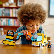 LEGO DUPLO CAMION SI EXCAVATOR PE SENILE 10931