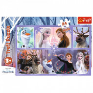 PUZZLE TREFL 24 MAXI FROZEN2 O LUME MAGICA