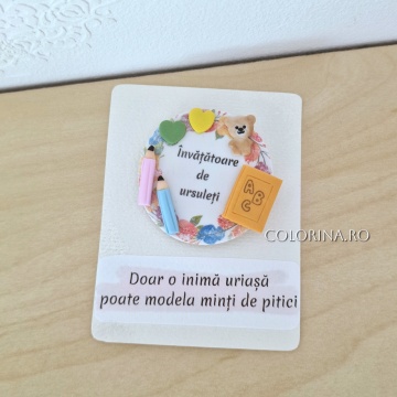 Broșă "Învățătoare de ursuleți"