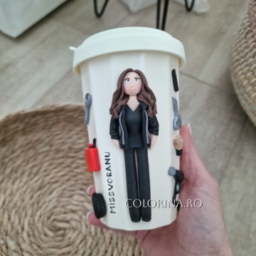 Pahar 'to go' Hairstylist/ Pasiune