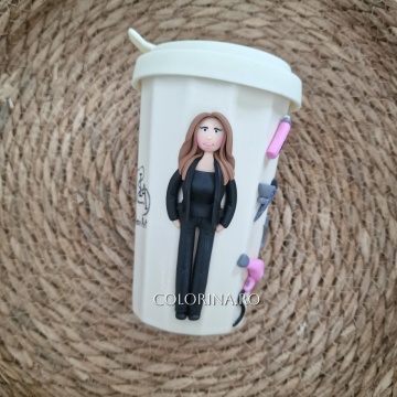 Pahar 'to go' Hairstylist/ Coafeza