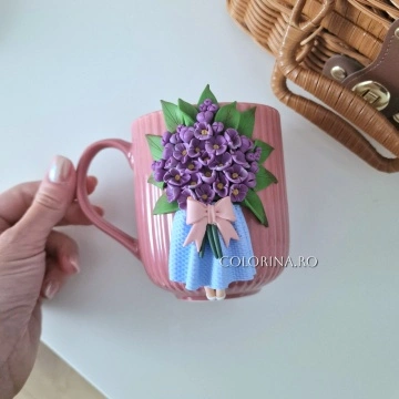 Cana Figurina cu flori 4