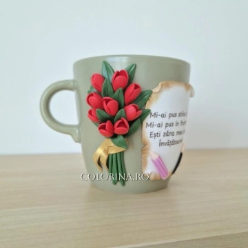 Cana Învățătoare - buchet lalele
