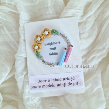 Broșă "Învățătoare mult iubită" 3