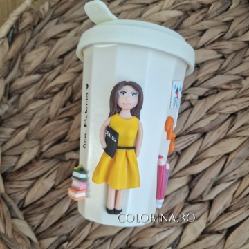 Pahar 'to go' Educatoare/ Învățătoare - Img 1